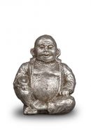 Silverfärgade Buddha mini urna